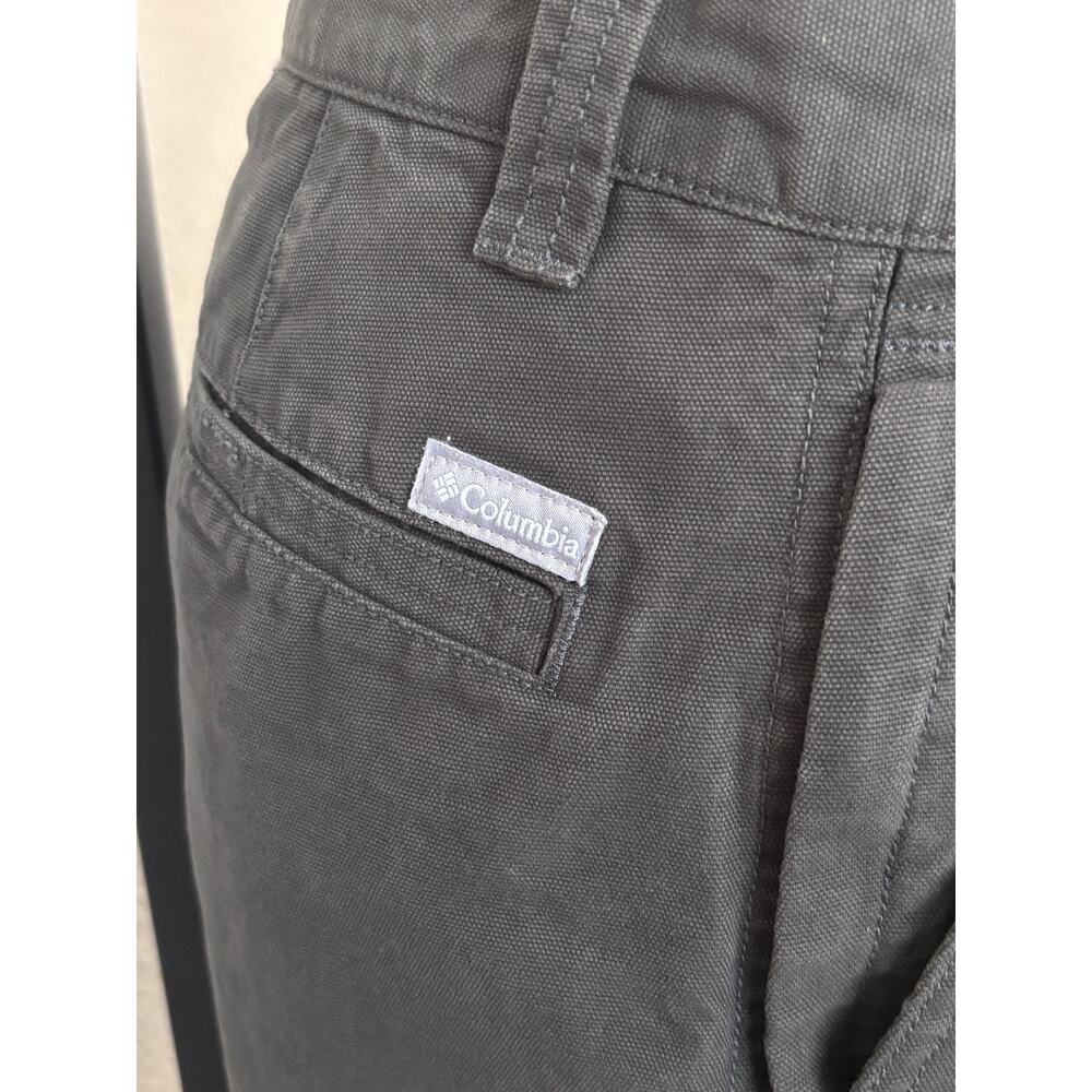 Columbia Men's Cargo Shorts Size 32 Olive Gray Cotton 10 Inch Inseam Casual - Picture 2 of 9